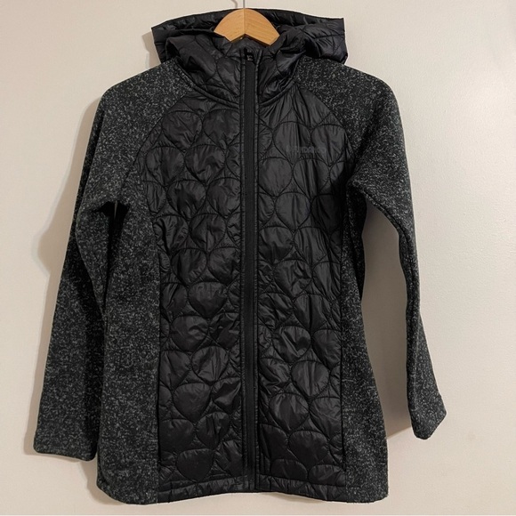 Fundango black gray fleece puffer jacket medium - Picture 1 of 8